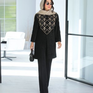 مانتو مزونی مجلسی مدل عسل