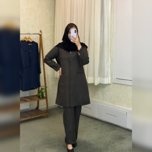 مانتو شلوار اداری و دانشجویی اقتصادی مدل نیلا