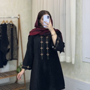 مانتو مزونی بلند زنانه مدل کاترینا