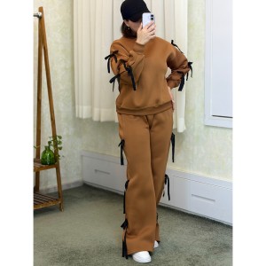 هودی شلوار دورس پنبه مدل پاپیون