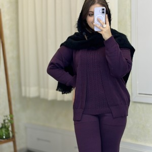 ست لباس شلوار بافت مدل مانیسا