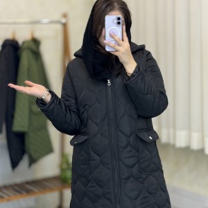 کاپشن بلند زنانه مدل سارن