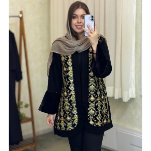 مانتو مزونی سوزندوزی عیدانه مدل ژاسمین