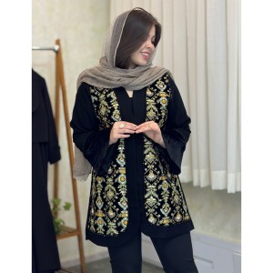 مانتو مزونی سوزندوزی عیدانه مدل ژاسمین