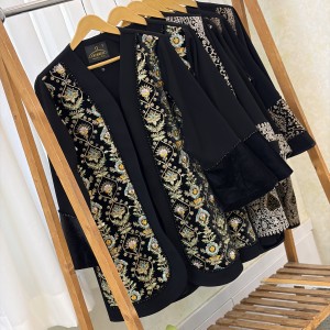 مانتو مزونی سوزندوزی عیدانه مدل ژاسمین
