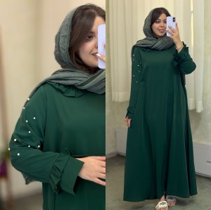 عبا و پیراهن بلند مدل مروارید