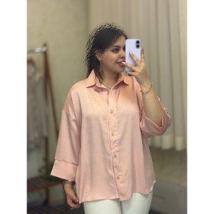شومیز ساتن/مانتو شومیزی ساتن کد ۱۱۷۷