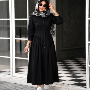 پیراهن کتان مدل سارا