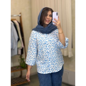 شومیز اطلس پلنگی
