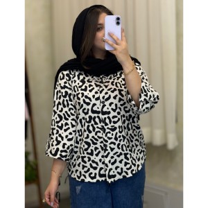 شومیز اطلس پلنگی