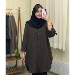 مانتو سایز بزرگ /مانتو دانشجویی/مانتو اداری کد 1076