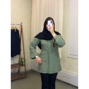 مانتو اداری کوتاه مدل تینا کد ۱۸۳۰