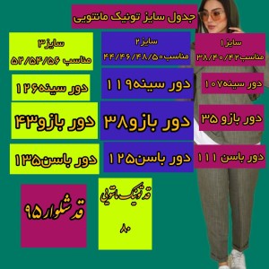 ست مانتو و شلوار شیک و اسپرت زنانه کد 3366