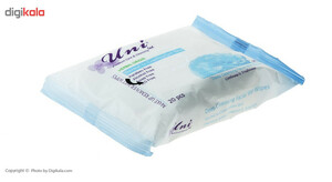 دستمال مرطوب یونی لد مدل Normal To Combination Skin بسته 20 عددی
