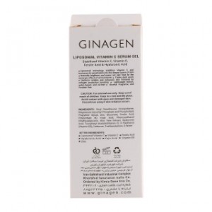 ژل سرم ویتامین C ژیناژن مدل Liposomal مناسب پوست چرب و مختلط حجم 30 میلی لیتر