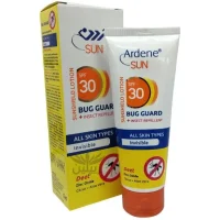 لوسیون ضد آفتاب و دافع حشرات آردن SPF30 ظرفیت 75 میلی لیتر