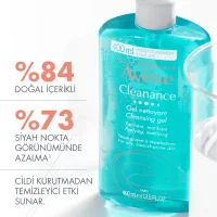 ژل شستشوی اون Avene مدل کلینانس Cleanance پوست چرب و مختلط 400 میل