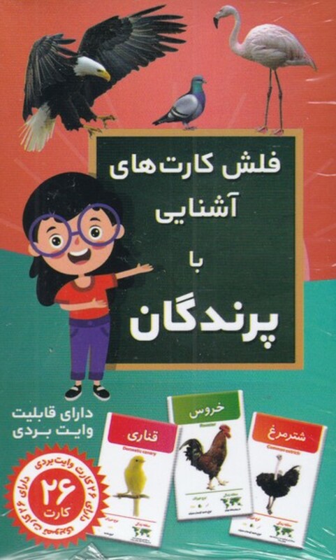 فلش کارت آموزشی آشنایی با پرندگان