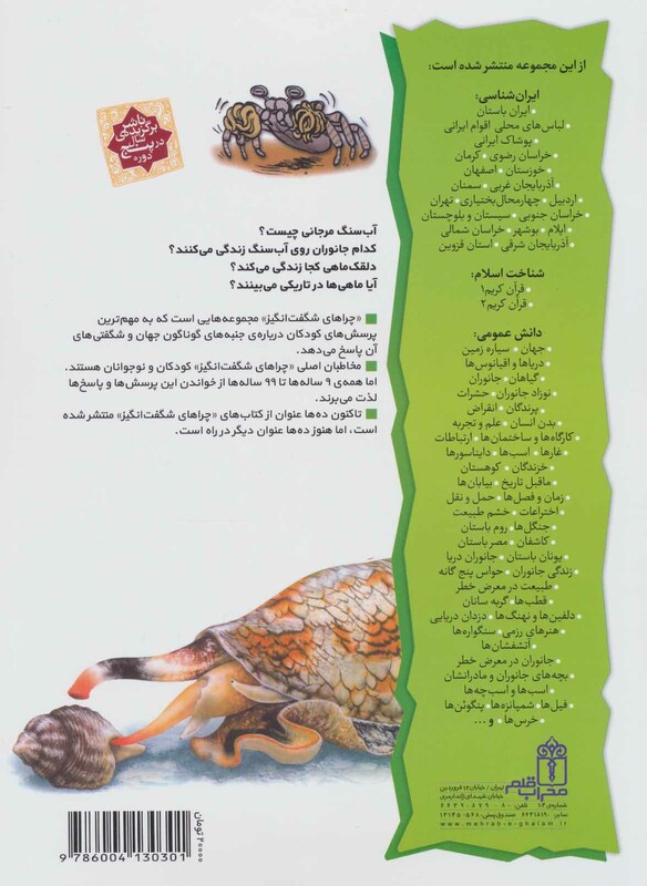 کتاب آب سنگ های مرجانی از چراهای شگفت انگیز