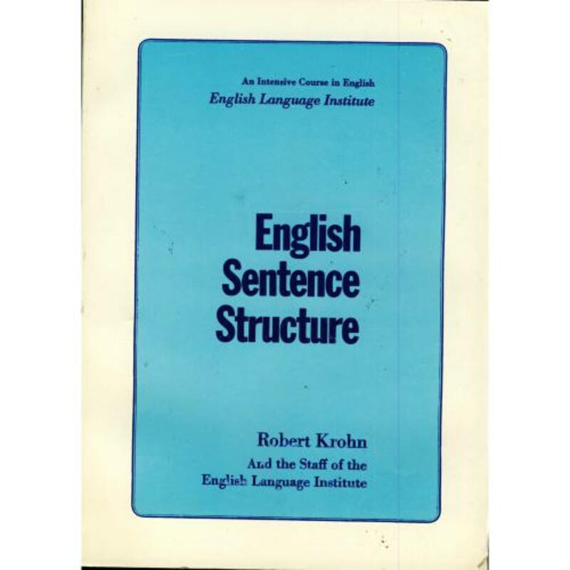 کتاب ENGLISH SENTENCE STRUCTURE نشر پژوهش