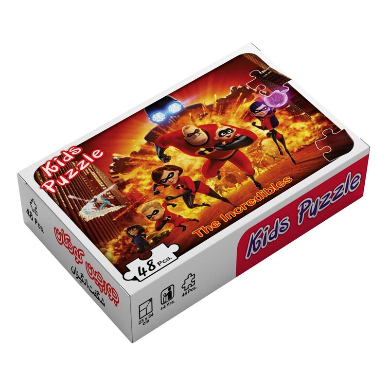 کتاب بسته پازل شگفت انگیزان 48تکه،باجعبه