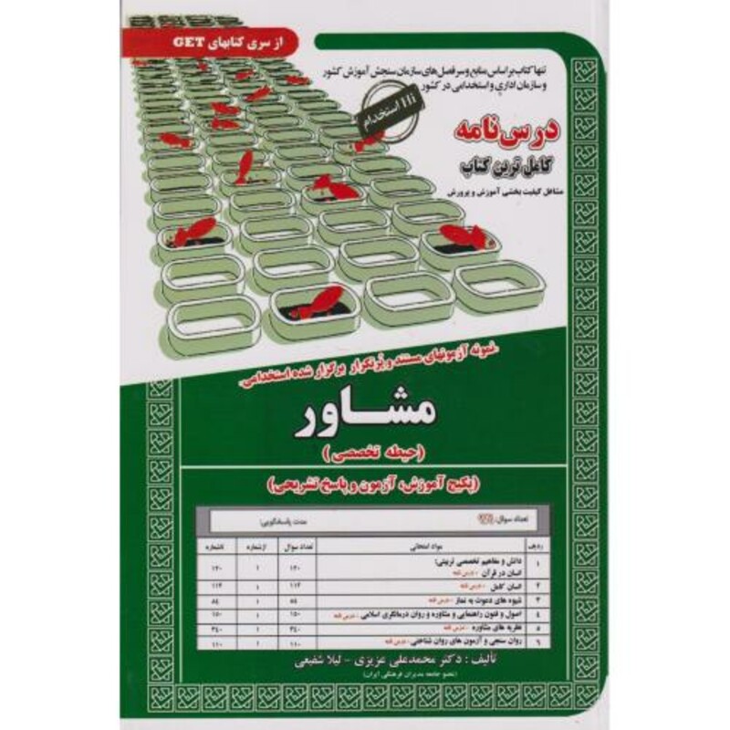 نمونه آزمونهای استخدامی مشاور حیطه تخصصی