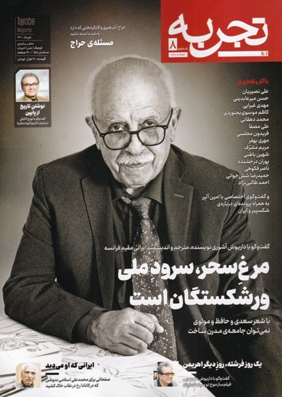 مجله تجربه 8 فرهنگ و هنر و ادبیات دیبایه