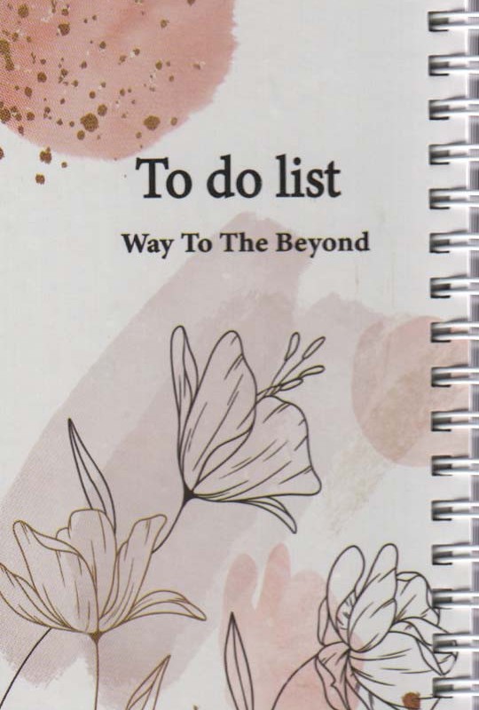 کتاب دفترچه یادداشت to do list،کد 208 ، سیمی