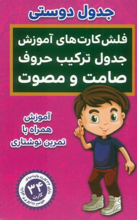 فلش کارت های آموزش جدول ترکیب حروف صامت و مصوت - حمیدرضا بیات