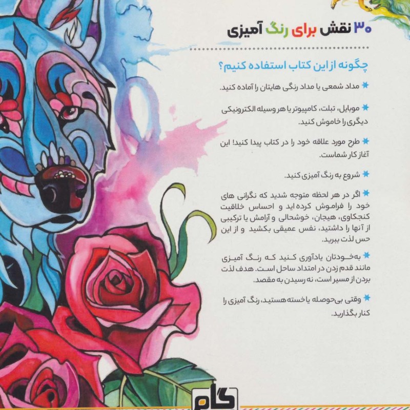 کتاب گرگ خاسترینقش هایی برای رهایی از استرس و رسیدن به آرامش