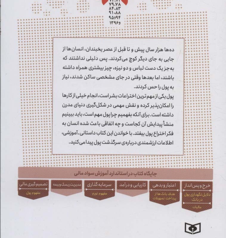 کتاب آموزش سواد مالی،سطح سه دوره ی اول دبیرستان 6 زندگی نامه ی جناب پول