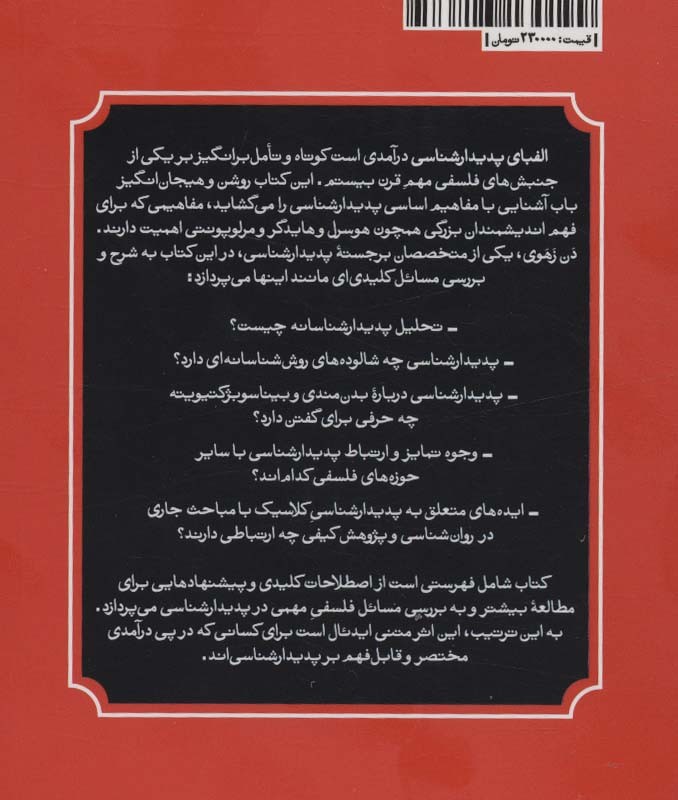کتاب الفبای پدیدارشناسی پالتوئی،شمیز،بیدگل