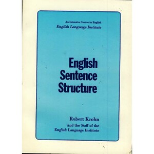 کتاب ENGLISH SENTENCE STRUCTURE نشر پژوهش