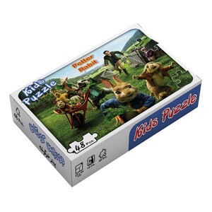 کتاب بسته پازل پیتر خرگوشه 48تکه،باجعبه