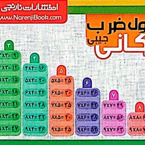 کتاب کارت جیبی جدول ضرب پلکانی گلاسه