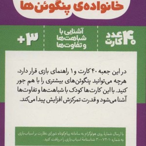 40 عدد کارت بازی حافظه خانواده پنگوئن ها