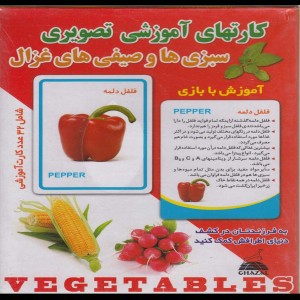 کارتهای آموزشی تصویری سبزی ها و صیفی ها