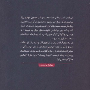 کتاب آنچه ادبیات می نامندش
