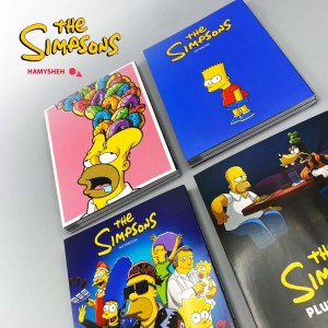 کتاب دفتر یادداشت خط دار THE SIMPSONS THE GOOD نشر همیشه قطع رقعی