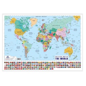 کتاب نقشه جهان انگلیسی 5070 مکعبی،جعبه،اندیشه کهن