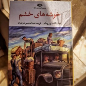 کتاب خوشه های خشم نشر نگاه قطع رقعی
