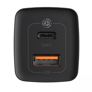 شارژر دیواری فست شارژ بیسوس Baseus GaN2 Lite Quick Charger Type-C USB-A CCGAN65UE توان 65 وات