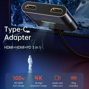 هاب شارژر تایپ سی به HDMI مک دودو مدل HU-7390