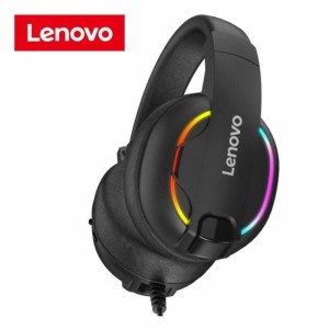 هدفون سیمی گیمینگ لنوو Lenovo HU75 Color LED Adjustable Gaming Headset