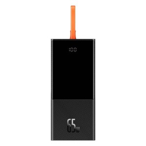 پاوربانک فست شارژ بیسوس ظرفیت  20000 توان 65W به همراه کابل متصل تایپ سی