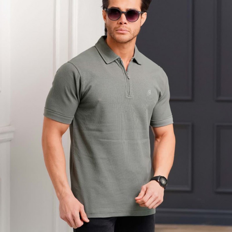 پولوشرت پنبه نیم زیپ آرتا۹۴۶