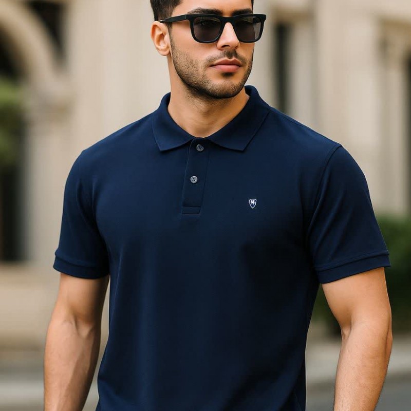 پولوشرت  پنبه جودون مردانه رنگبندی|پوشاک پویاک کد ۱٠٠۵