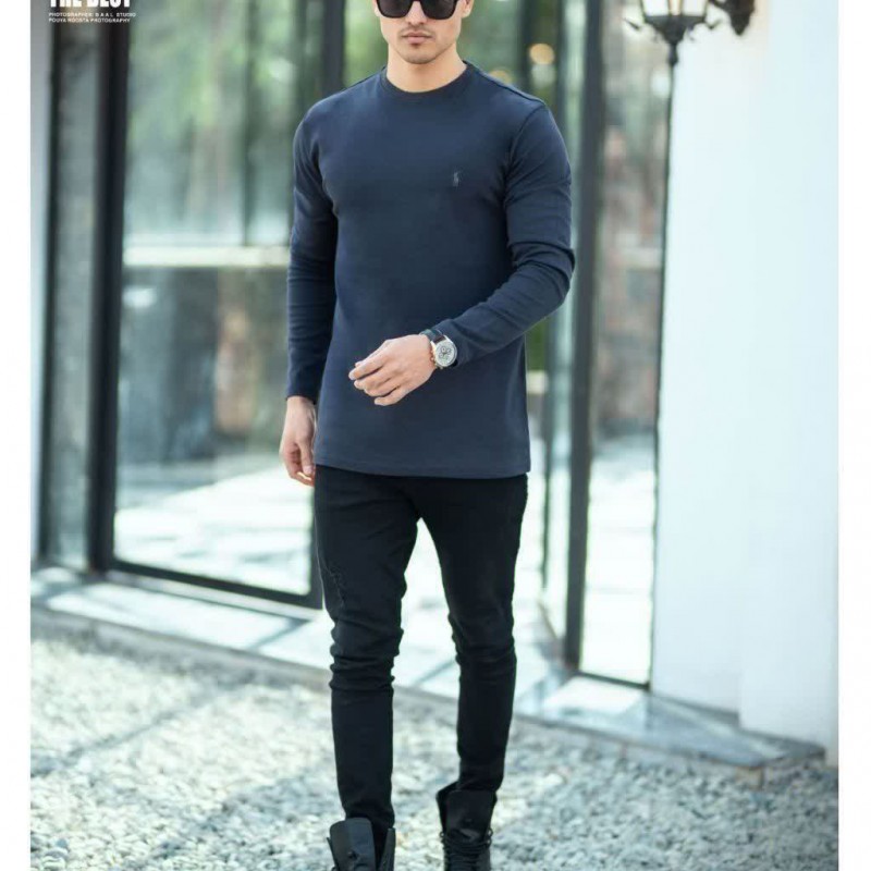 بلوز (بلیز) پنبه دورو مردانه | تیشرت آستین بلند نخی | پوشاک پویاک|پنبه اعلا|