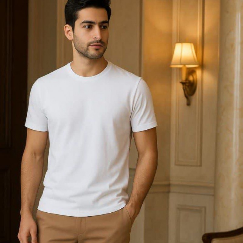 تیشرت (بلوز) فانریپ آستین کوتاه مردانه | بلیز نخی تابستانه | پوشاک پویاک ۱٠٠۱