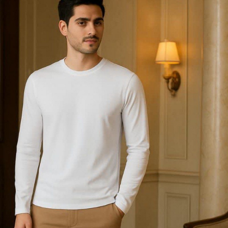 بلوز (بلیز) فانریپ پنبه مردانه | تیشرت آستین بلند پاییزه زمستانه | پوشاک پویاک ۱٠٠۱